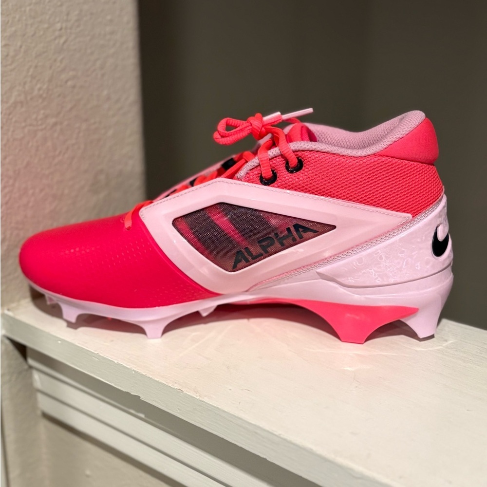 Nike Men's Alpha Menace 4 Pro NRG Football Cleats Pink Size 9 HJ4568-600 - Picture 3 of 9